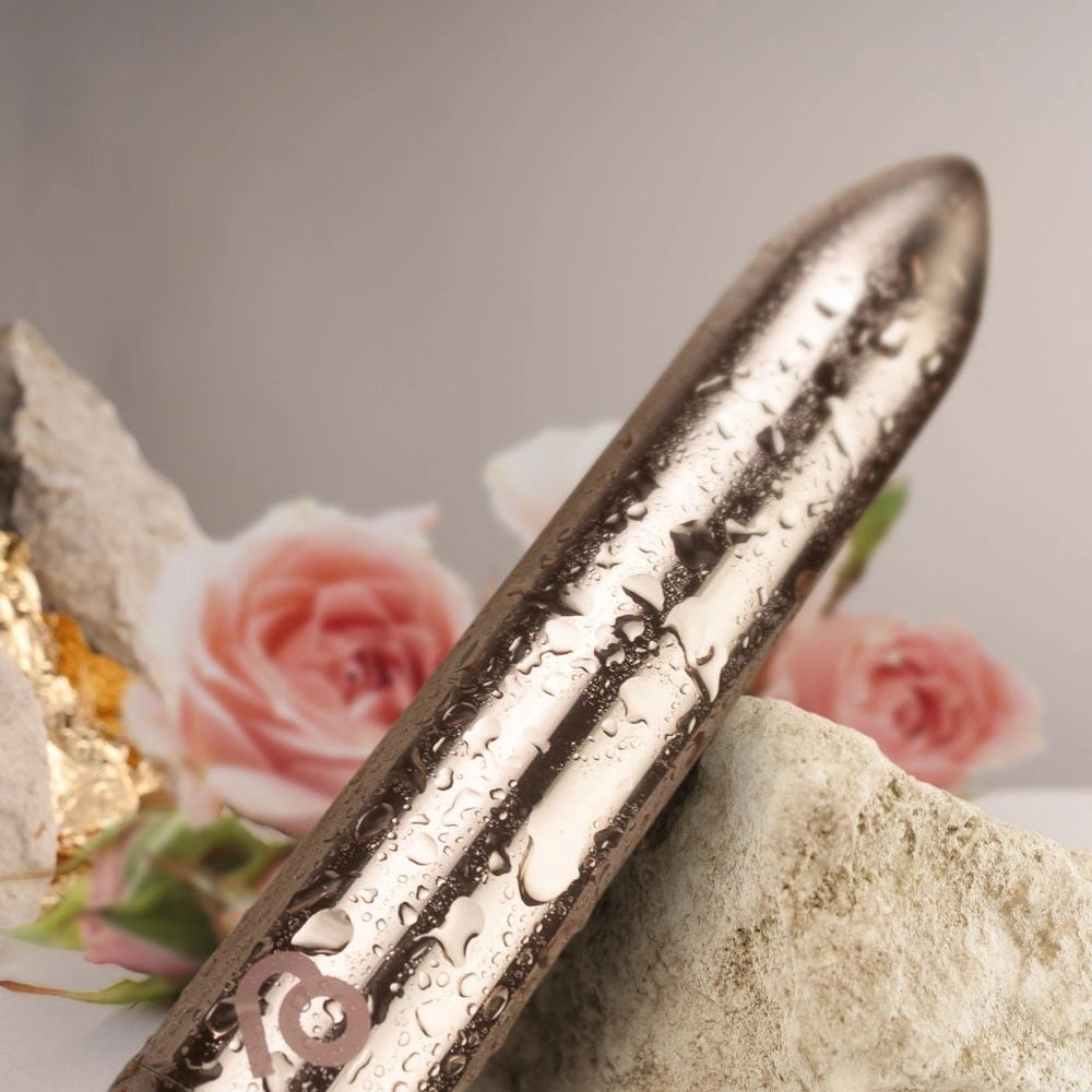 Vibrator Glont 16 Moduri Vibratii, ABS, USB Magnetic, Auriu, 9 cm, #4, Erotic24.ro