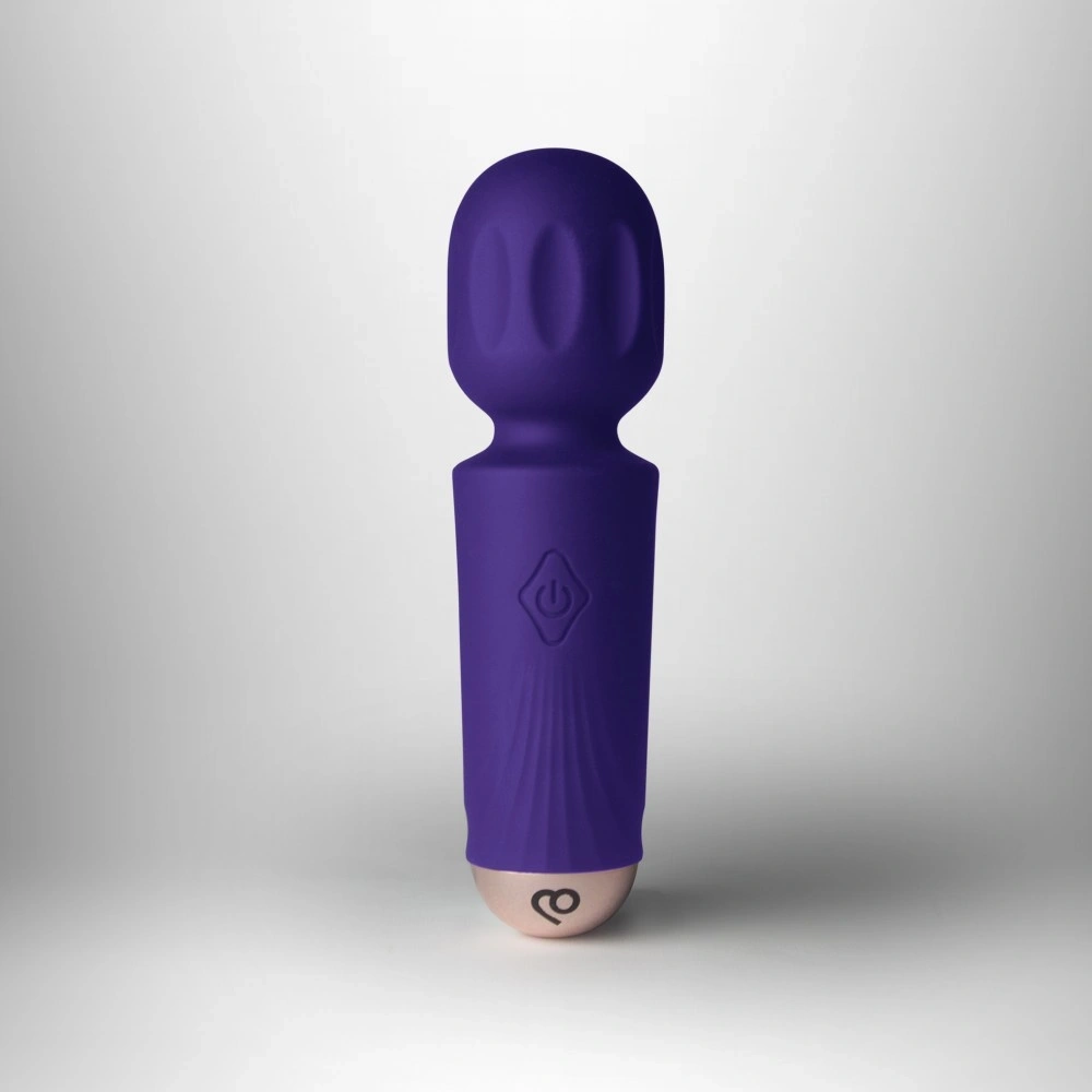 Jucarii Sexuale, Vibrator Mini Wand Violet Dream, 16 Moduri Vibratii, Silicon, USB, Mov, 11.5 cm, Erotic24.ro