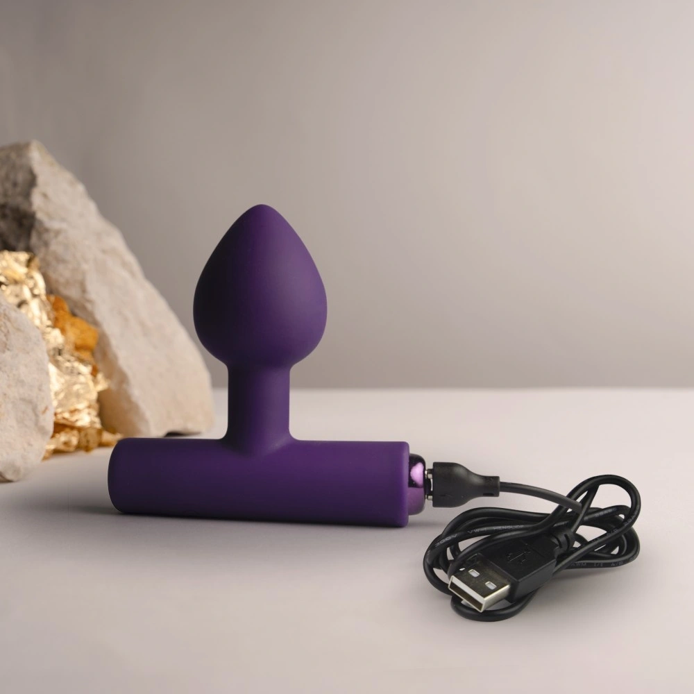 Vibrator Anal NOVA Astryx 16 Moduri Vibratii, Silicon, USB Magnetic, Mov, 9.5 cm, #7, Erotic24.ro