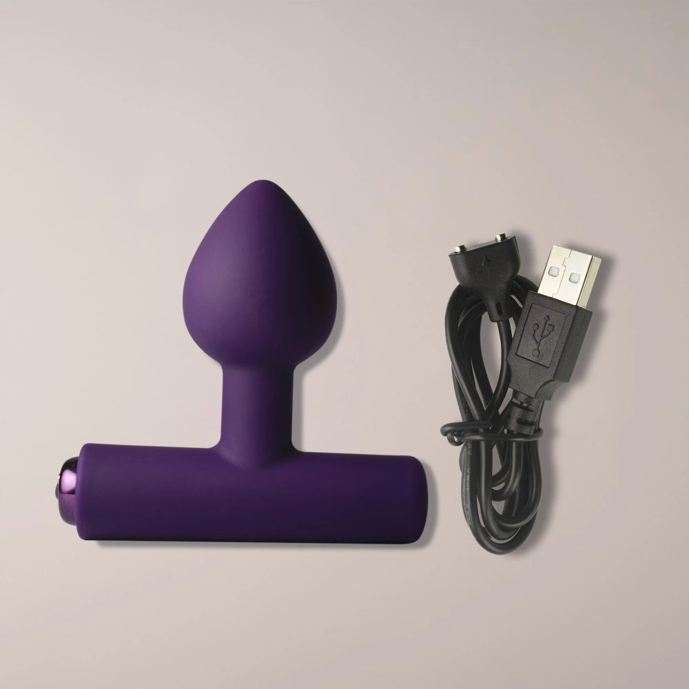 Vibrator Anal NOVA Astryx 16 Moduri Vibratii, Silicon, USB Magnetic, Mov, 9.5 cm, #6, Erotic24.ro