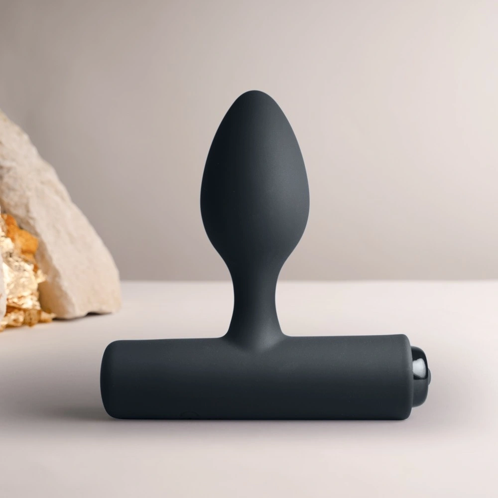 Vibrator Anal NOVA Solaris16 Moduri Vibratii, Silicon, USB Magnetic, Negru, 10 cm, #1, Erotic24.ro