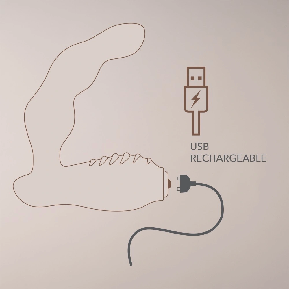 Stimulator Anal Dominion NOVA, 16 Moduri Vibratii, Silicon, USB Magnetic, Albastru Inchis, 11 cm, #7, Erotic24.ro