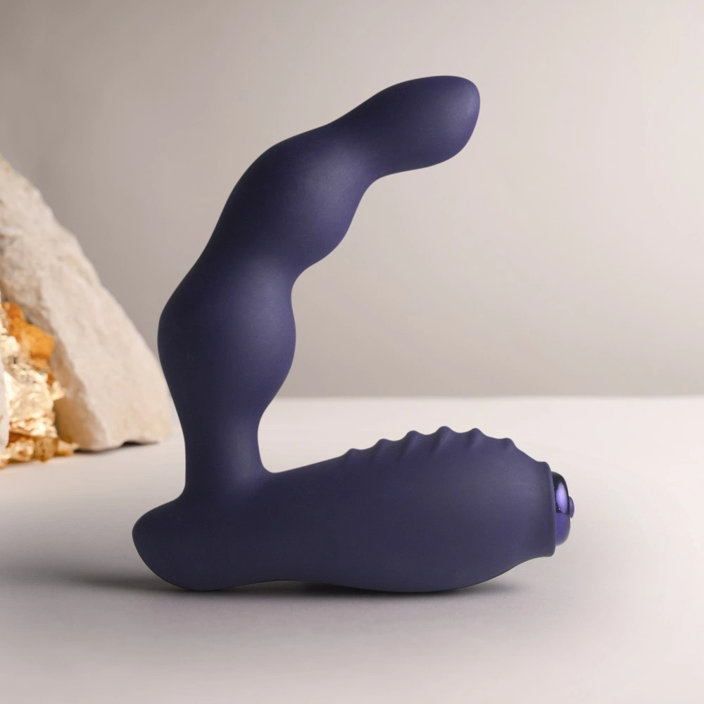 Stimulator Anal Dominion NOVA, 16 Moduri Vibratii, Silicon, USB Magnetic, Albastru Inchis, 11 cm, #1, Erotic24.ro