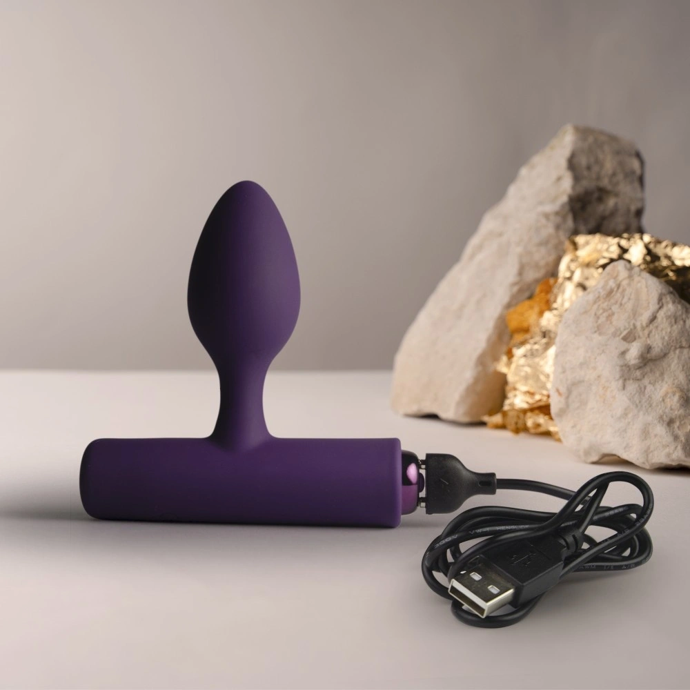 Vibrator Anal NOVA Solaris16 Moduri Vibratii, Silicon, USB Magnetic, Mov, 10 cm, #5, Erotic24.ro