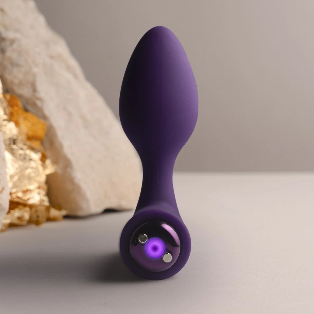 Vibrator Anal NOVA Solaris16 Moduri Vibratii, Silicon, USB Magnetic, Mov, 10 cm, #2, Erotic24.ro