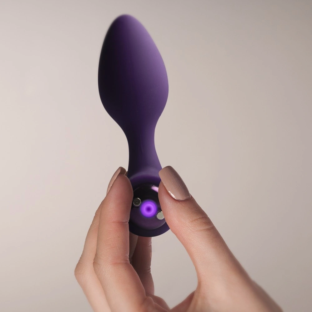 Vibrator Anal NOVA Solaris16 Moduri Vibratii, Silicon, USB Magnetic, Mov, 10 cm, #3, Erotic24.ro