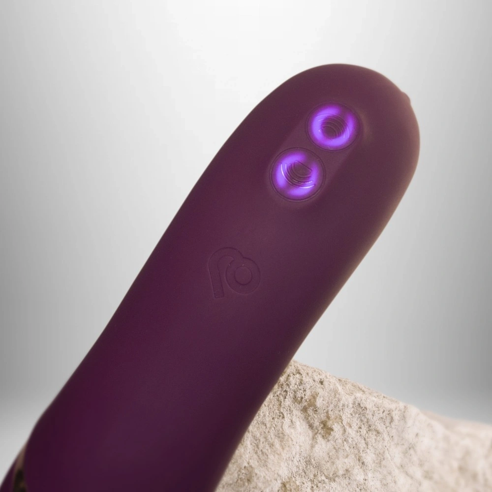 Stimulator Variety 10 Moduri Vibratii, Silicon, USB, Mov, 17.5 cm, #5, Erotic24.ro