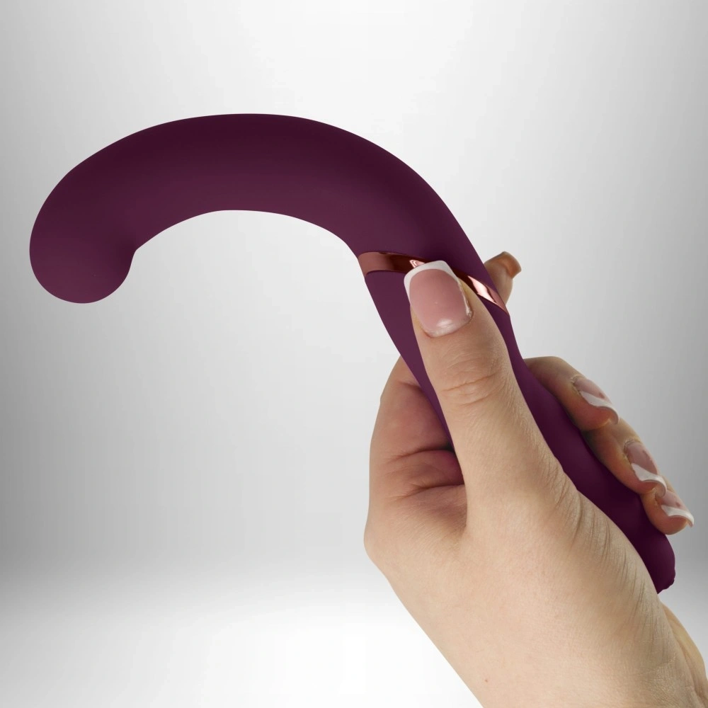 Stimulator Variety 10 Moduri Vibratii, Silicon, USB, Mov, 17.5 cm, #7, Erotic24.ro