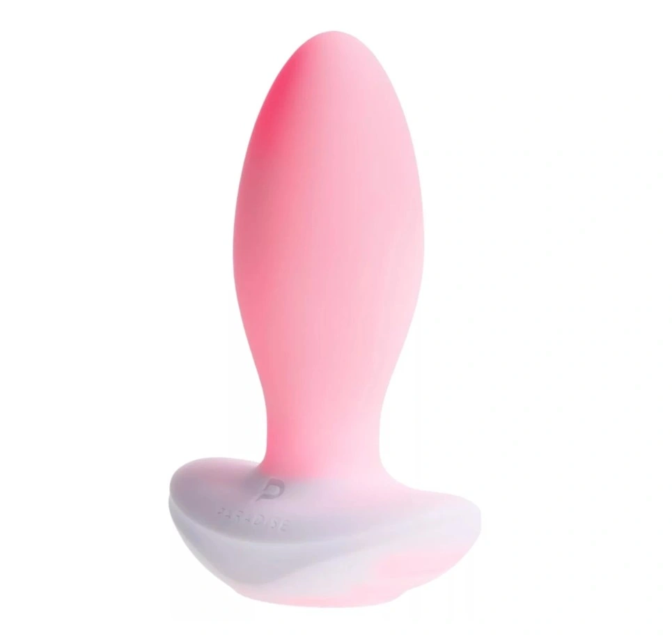 Dop Anal Paradise Illumination The Plug, Control Aplicatie Mobila, Lumina Led, Silicon, USB Magnetic, Alb, 10.8 cm, #3, Erotic24.ro