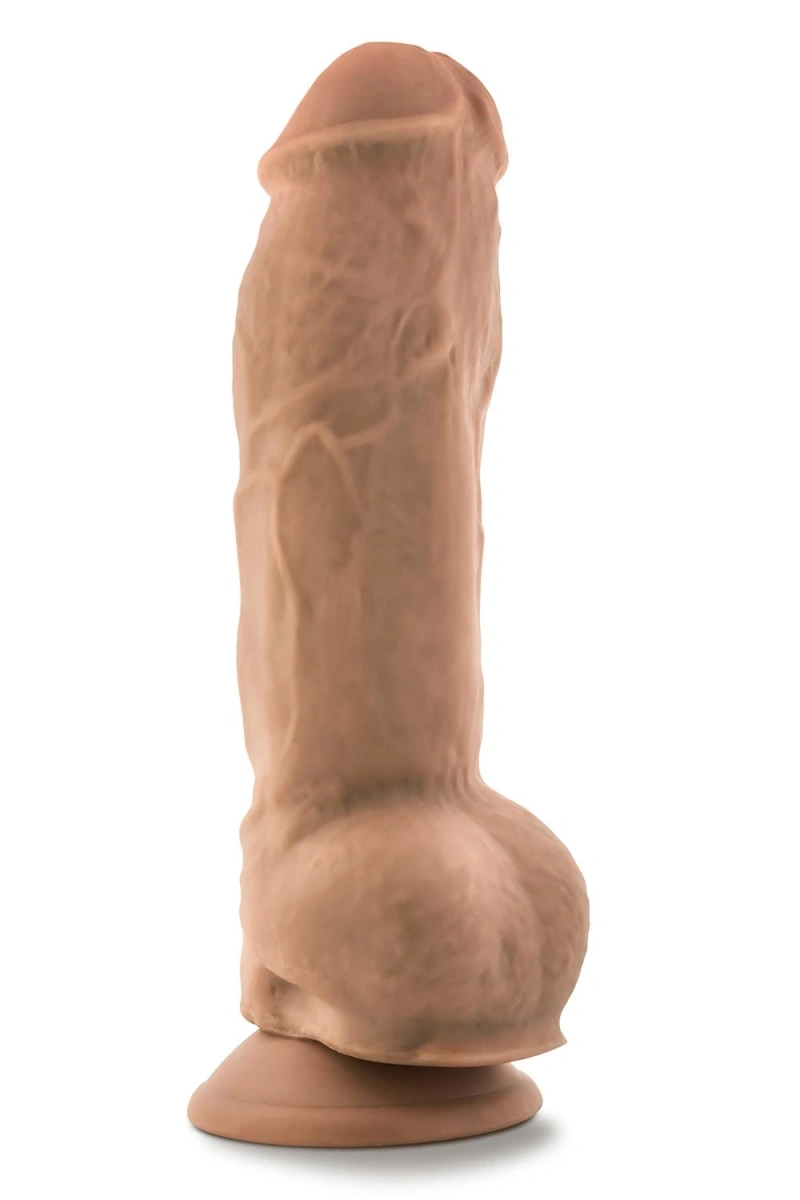 Dildo Big Boy Au Naturel Sensa Feel TPE Dubla Densitate, Maro, 26 cm, #1, Erotic24.ro