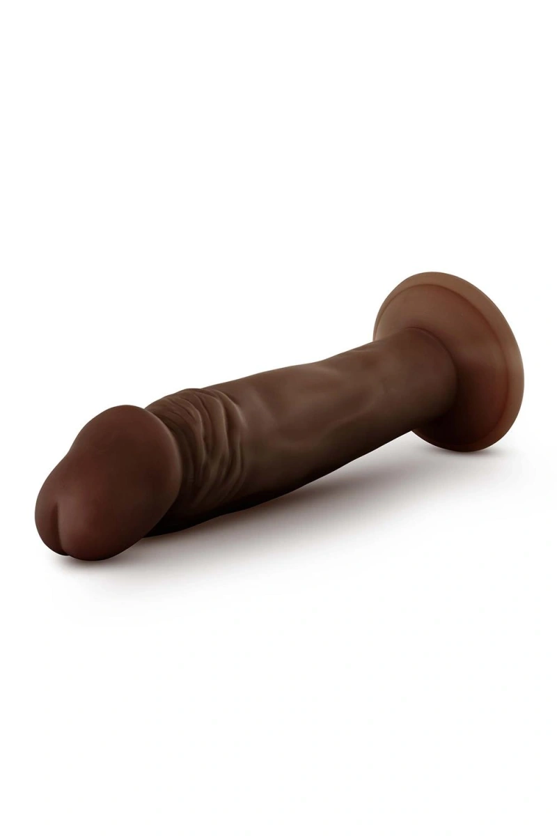 Dildo Realist Posable Shaft Dr. Skin Plus, TPE, Maro, 16.5 cm, #3, Erotic24.ro