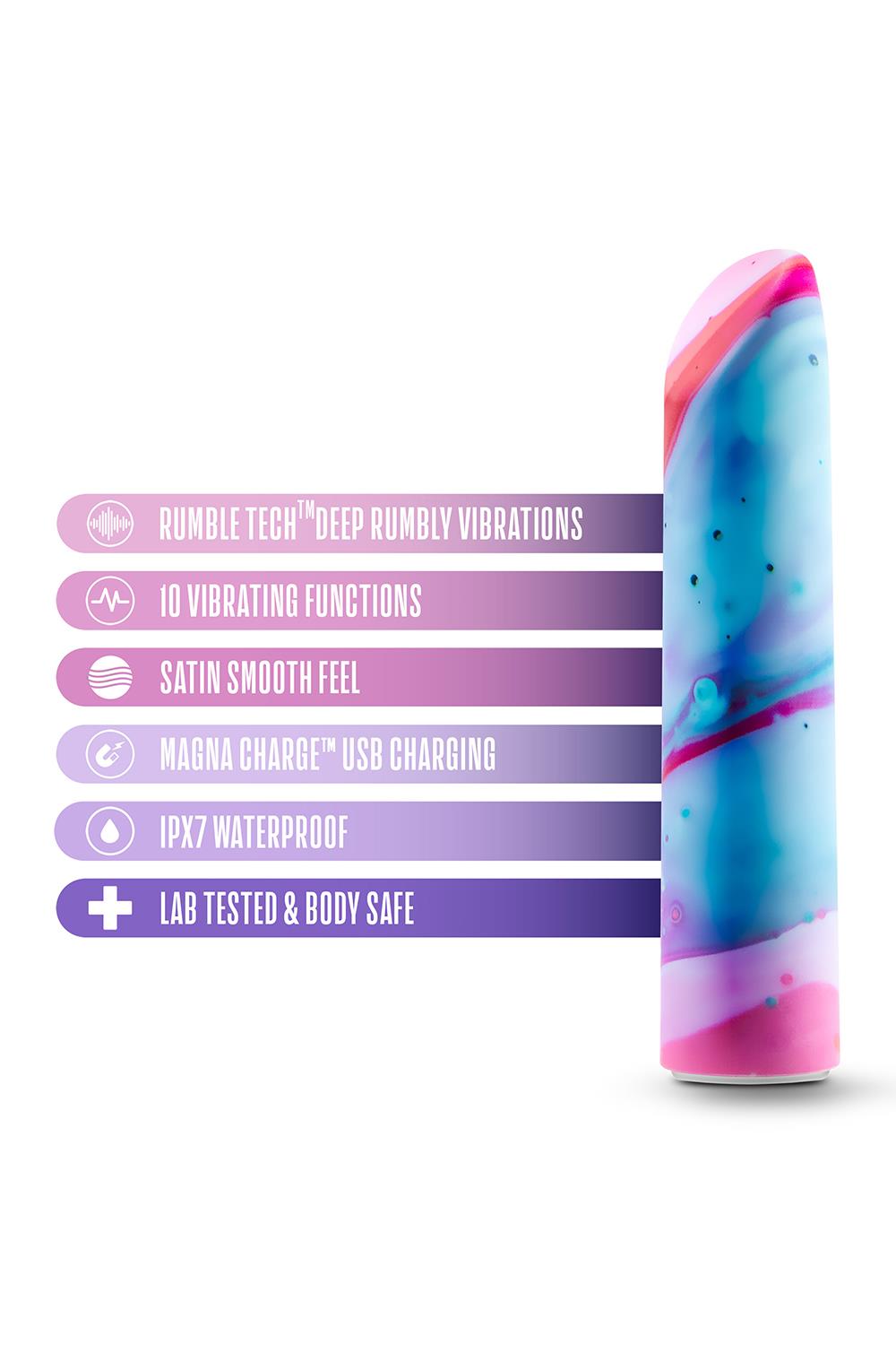 Vibrator Limited Addiction Fascinate, 10 Moduri Vibratii, ABS, 10.1 cm, #6, Erotic24.ro