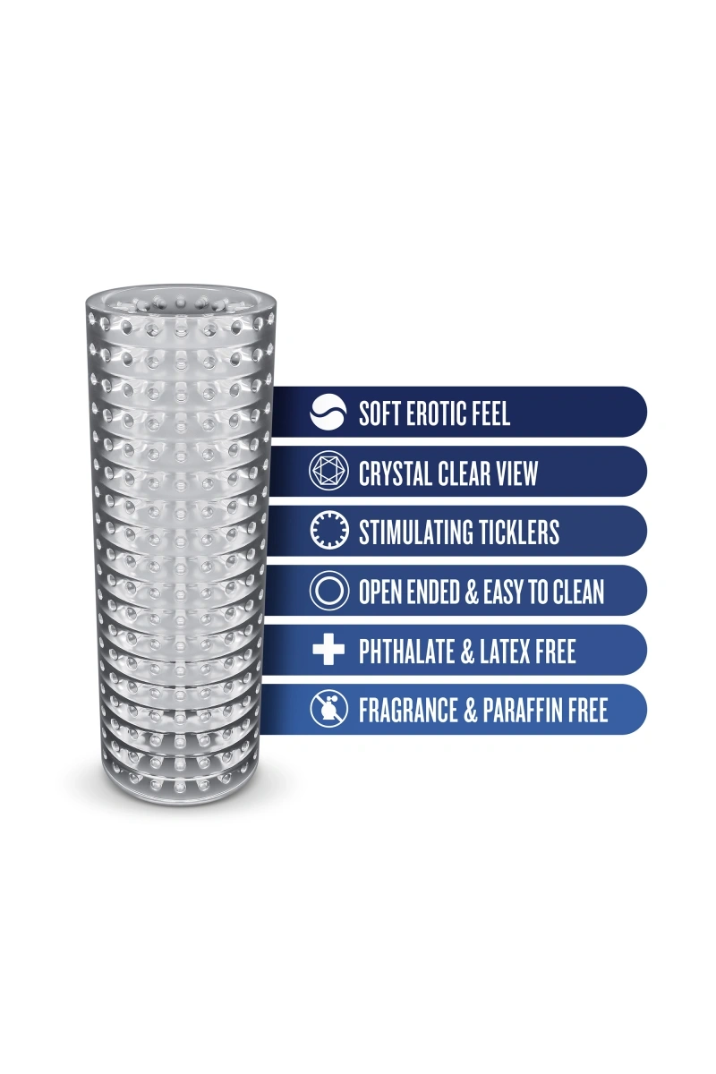 Masturbator Rize Strokez, TPE, Transparent, 13.9 cm, #2, Erotic24.ro