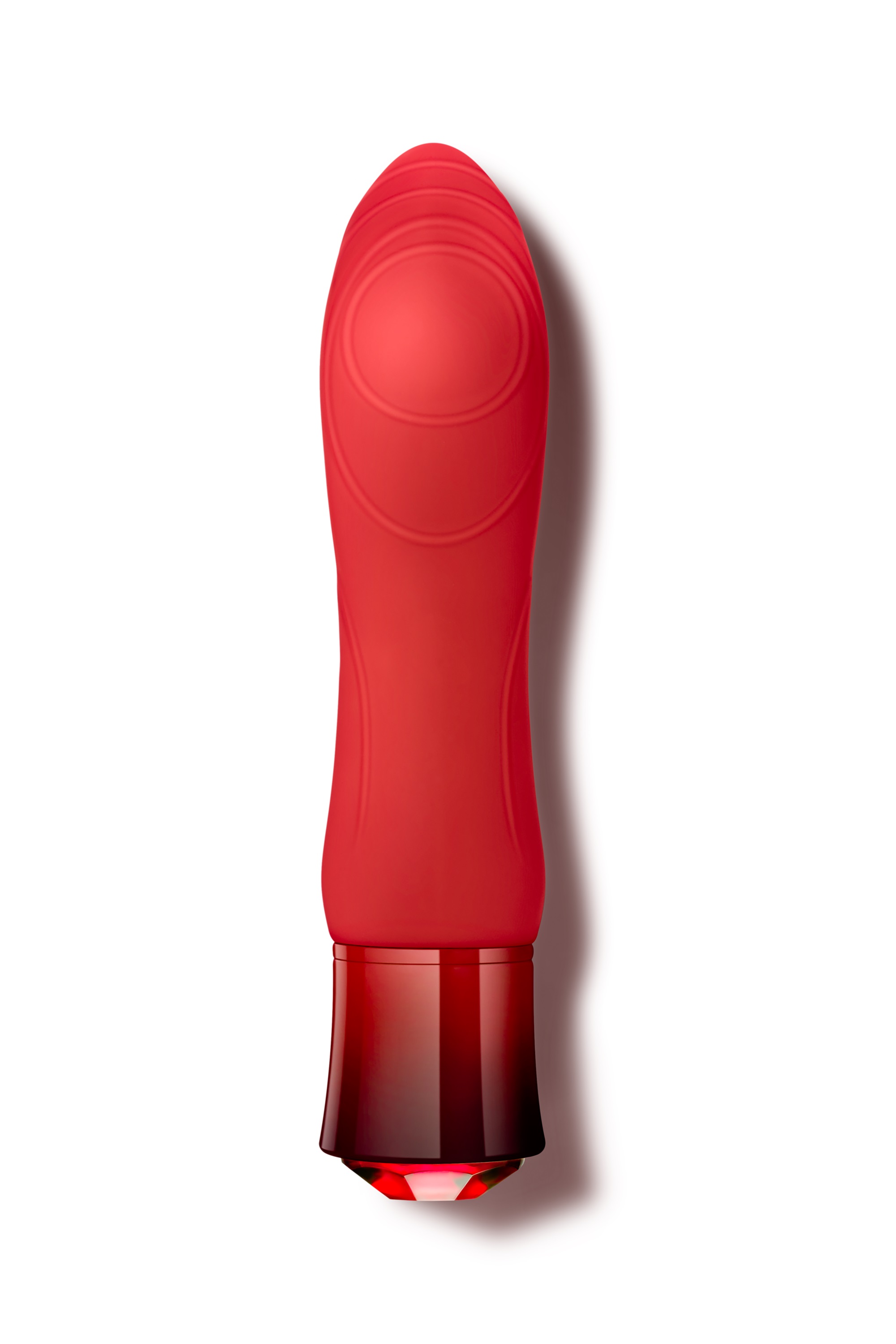 Vibrator Desire Ruby, 10 Moduri Vibratii, Silicon, USB, IPX7, Rosu, 13.9 cm, #2, Erotic24.ro
