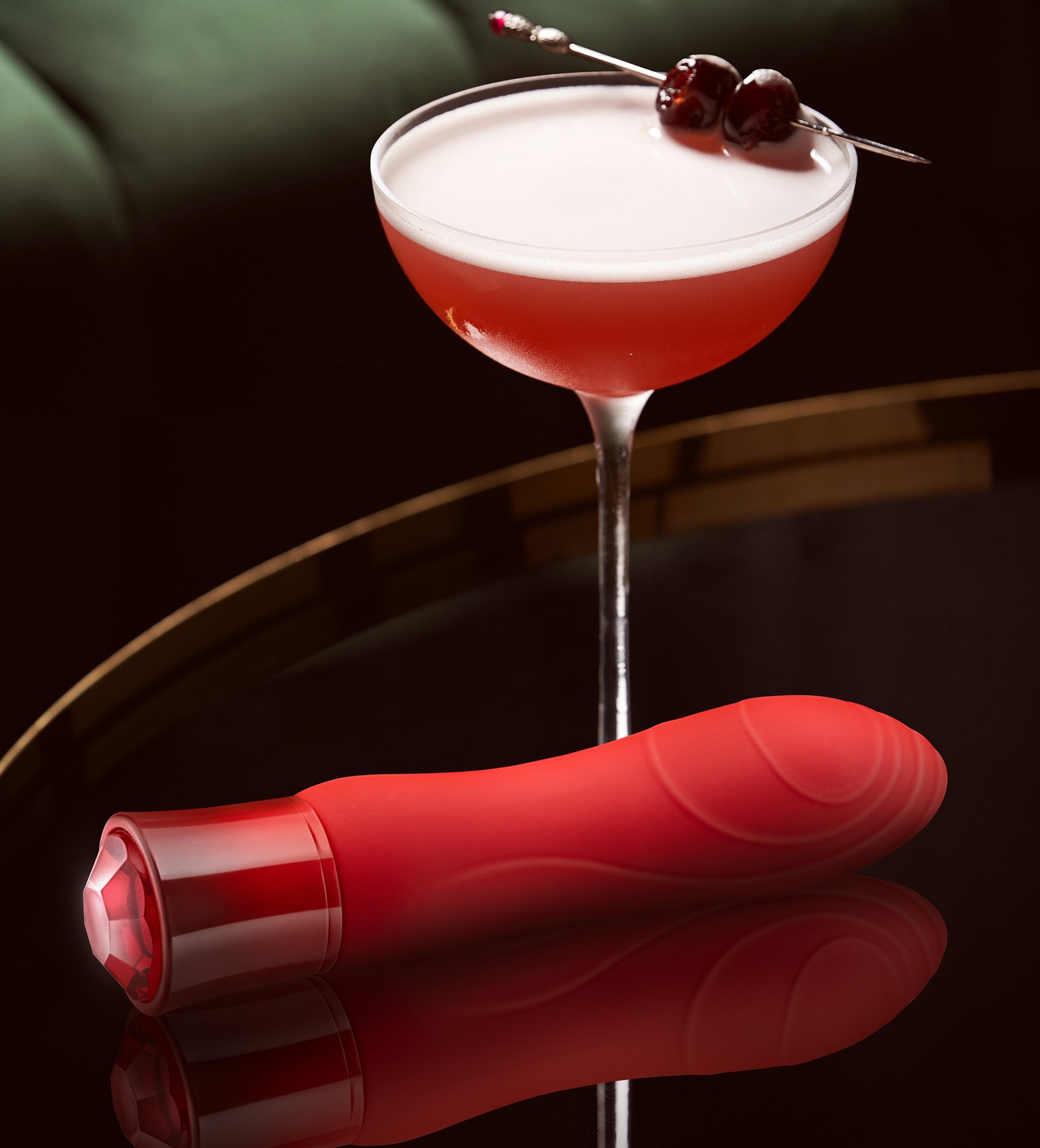 Vibrator Desire Ruby, 10 Moduri Vibratii, Silicon, USB, IPX7, Rosu, 13.9 cm, #8, Erotic24.ro