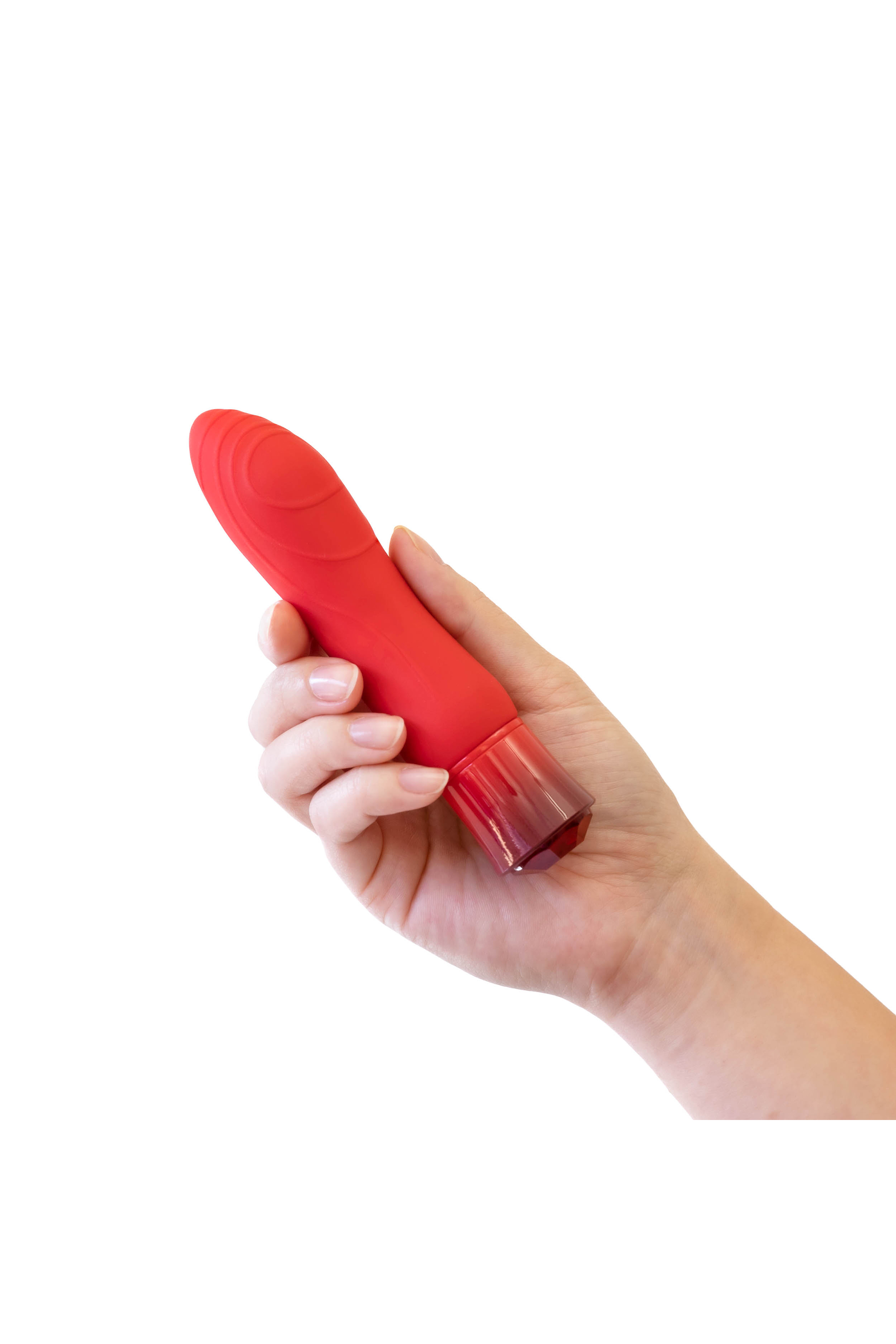 Vibrator Desire Ruby, 10 Moduri Vibratii, Silicon, USB, IPX7, Rosu, 13.9 cm, #6, Erotic24.ro