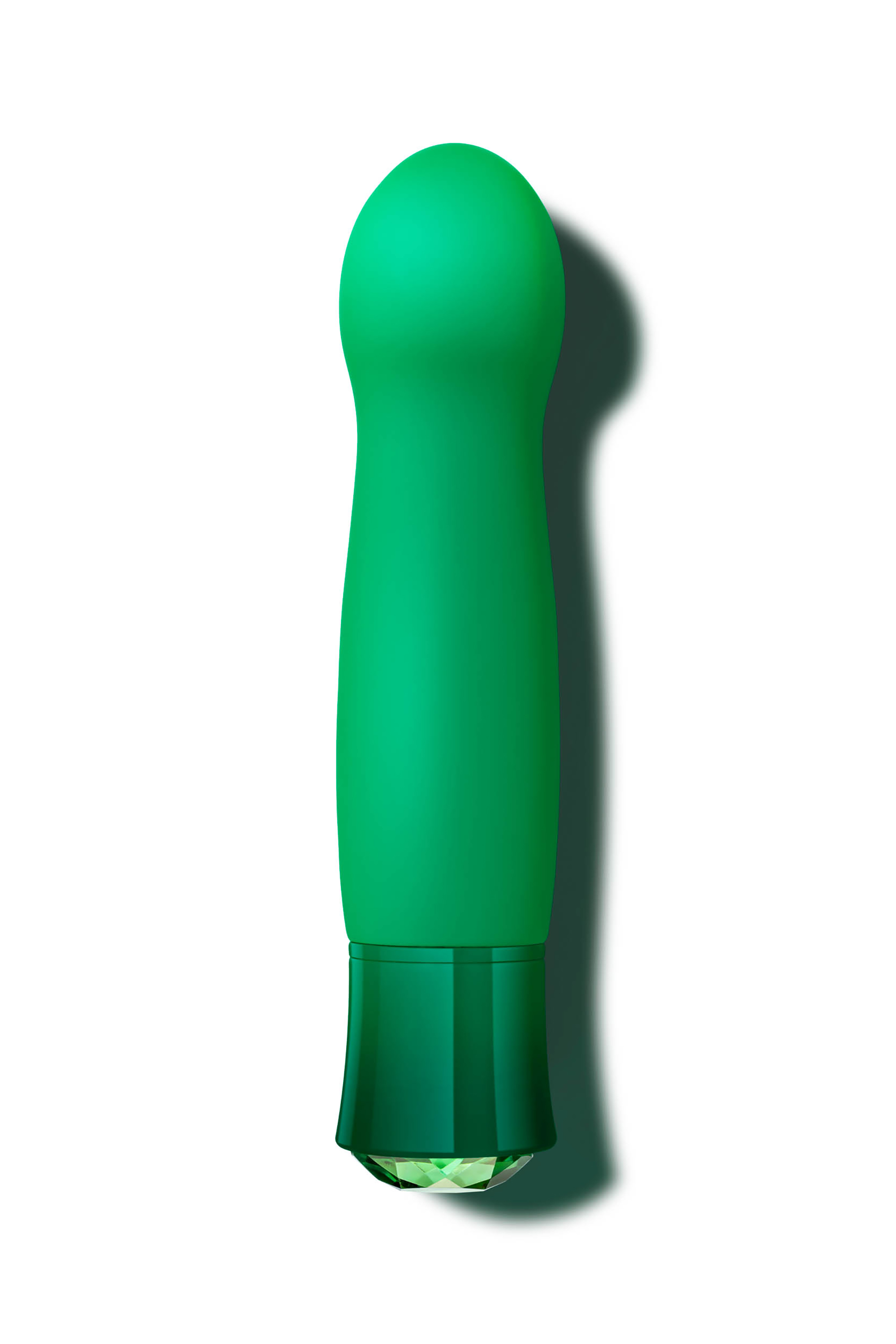 Vibrator Enchanting Emerald, 10 Moduri Vibratii, Silicon, USB, IPX7, Verde, 13.9 cm, Nr. 2, Erotic24.ro