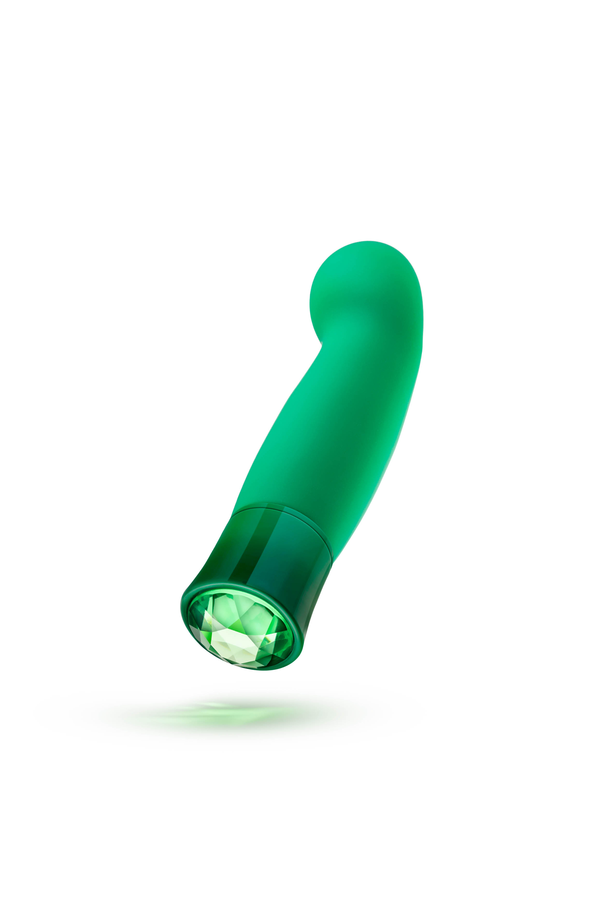 Vibrator Enchanting Emerald, 10 Moduri Vibratii, Silicon, USB, IPX7, Verde, 13.9 cm, Nr. 5, Erotic24.ro