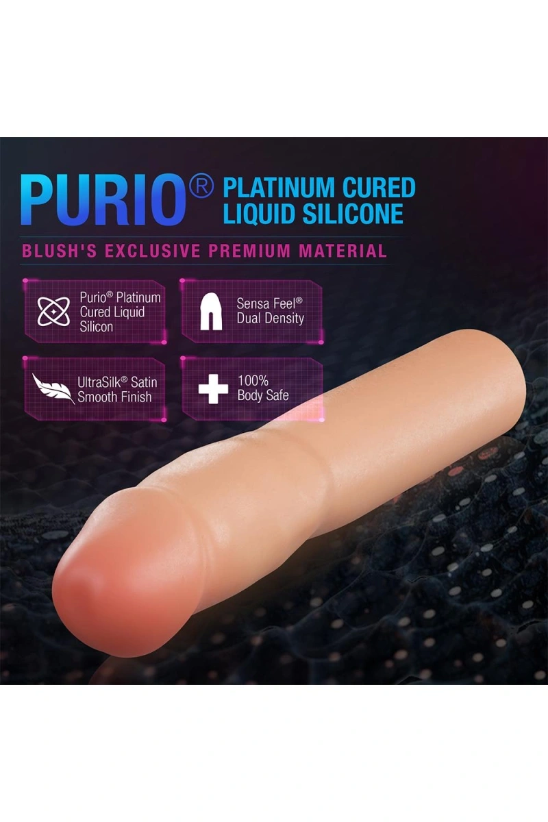 Prelungitor de Penis Performance Resilience +3.8 cm, Silicon Lichid, Natural, Nr. 10, Erotic24.ro