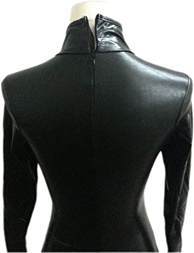 Costum Wet Look Open Cup Negru M , Nr. 4, Erotic24.ro