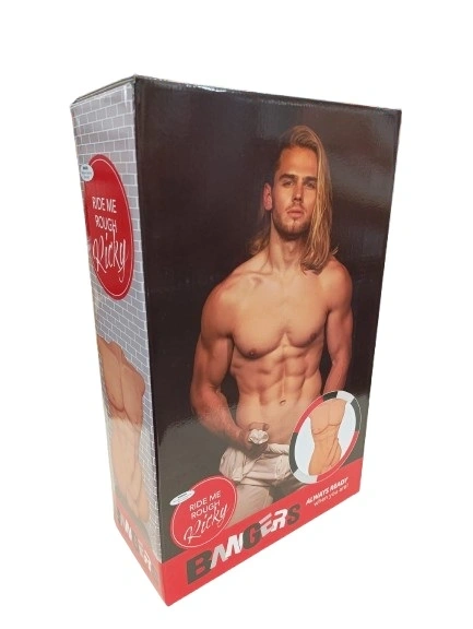 Masturbator Ricky, Penis si Anus, Material TPR Realist, Natural, 51 cm, #7, Erotic24.ro