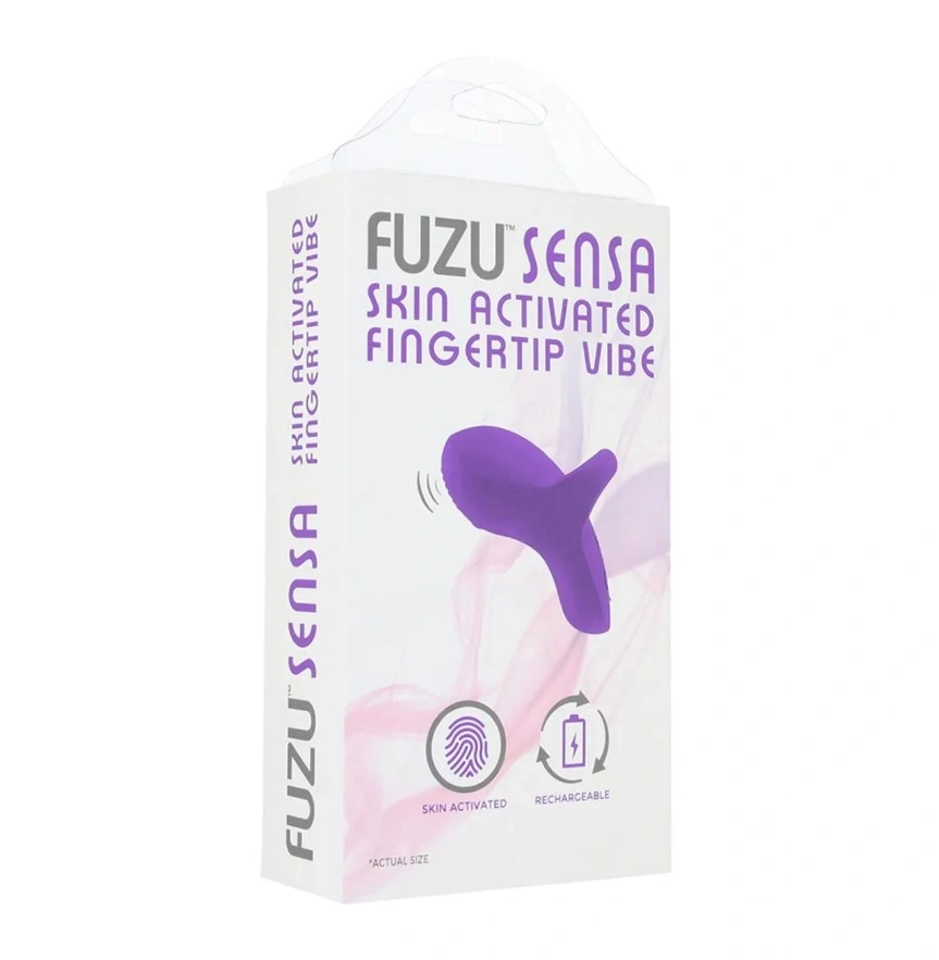 Vibrator Mini Finger Fuzu Sensa, Activare la Contactul cu Pielea, Silicon, USB Magnetic, Mov, 7 cm, #4, Erotic24.ro