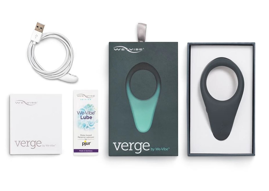 Inel Penis Verge, Silicon, Bluetooth, Free App, IPX 7, USB, Negru, #5, Erotic24.ro
