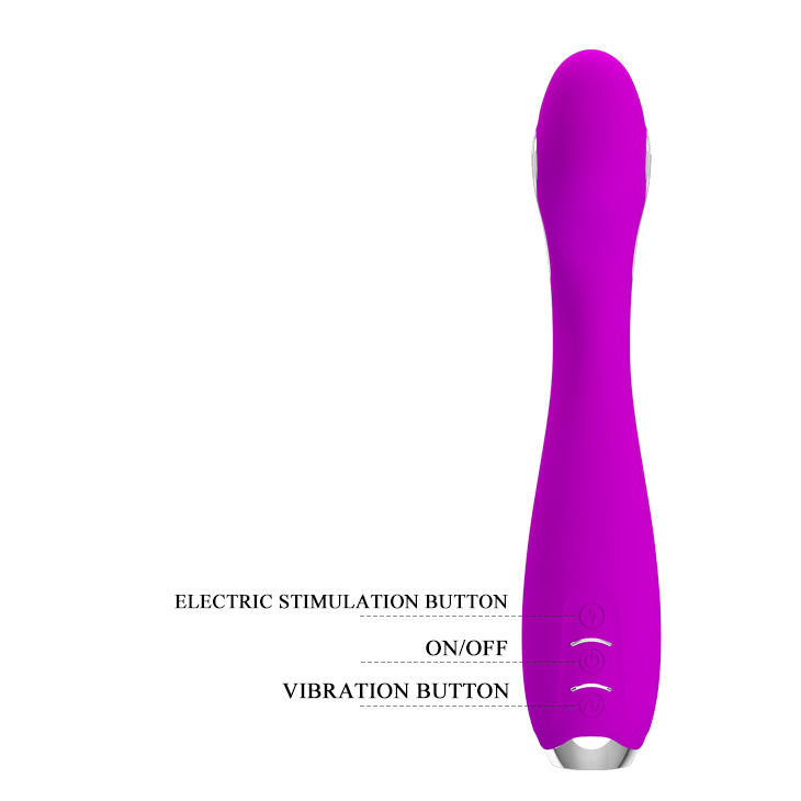 Vibrator Hector Electric Shock Mov USB 19.5 cm , #3, Erotic24.ro