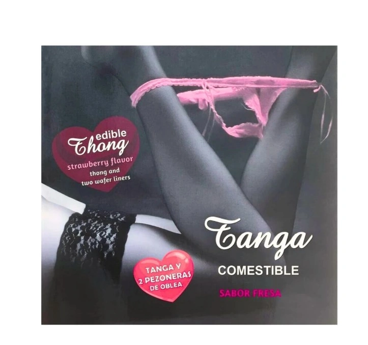 Lenjerie Comestibila pentru Femei-3 Paduri in Forma de Inima, Aroma Capsuni, #1, Erotic24.ro