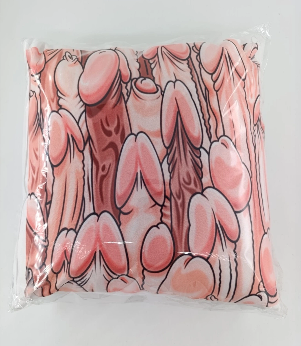 Perna cu Modele Penis, 30x30 cm, Rosu, #1, Erotic24.ro