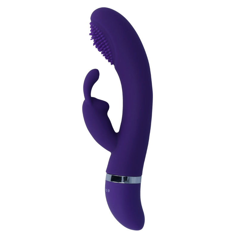 Vibrator Intense Susy, 7 Moduri Vibratii, 3 Setari Pulsatorii, Silicon, USB, Mov, 18.8 cm, Nr. 2, Erotic24.ro