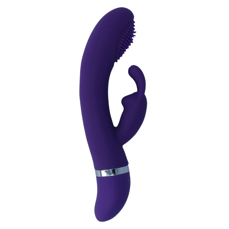Vibrator Intense Susy, 7 Moduri Vibratii, 3 Setari Pulsatorii, Silicon, USB, Mov, 18.8 cm, Nr. 3, Erotic24.ro