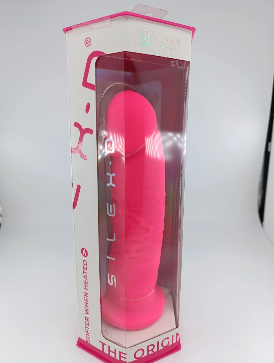 Dildo Thermo Reactive Silicon cu Memorie Dubla Densitate, Roz, 22.8 cm, #3, Erotic24.ro