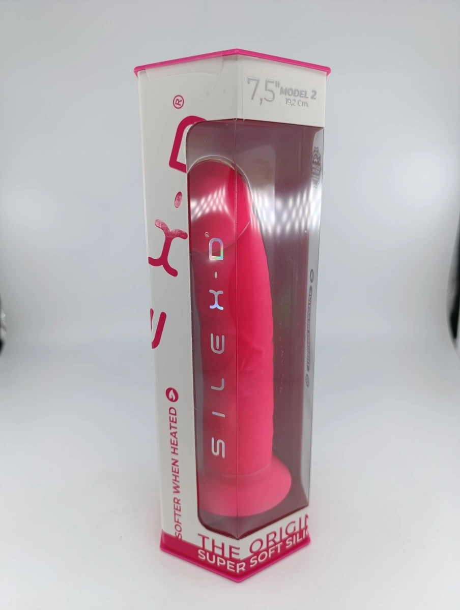 Dildo Thermo Reactive Silicon cu Memorie Dubla Densitate, Roz, 19.2 cm, #2, Erotic24.ro