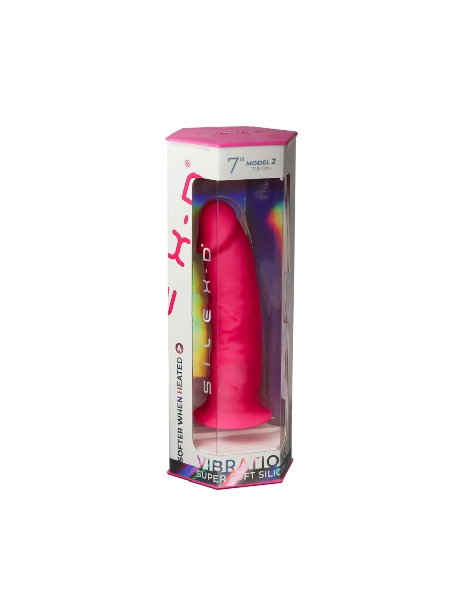 Vibrator Realist Silexd, Remote Control, 10 Moduri Vibratii, Silicon, USB, Roz, 17.5 cm, #6, Erotic24.ro