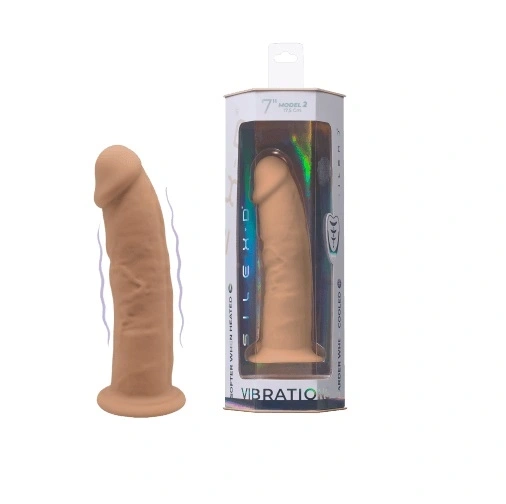 Vibrator Realist Silexd, Remote Control, 10 Moduri Vibratii, Silicon, USB, Natural, 17.5 cm, #4, Erotic24.ro