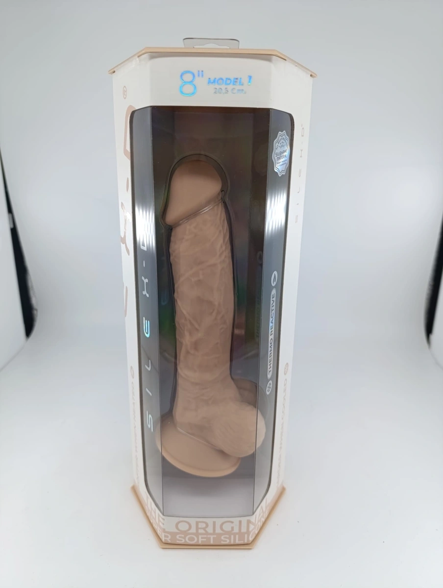 Vibrator Realist Remote Control, Silicon cu Memorie, Dubla Densitate, Natural, 20 cm, #2, Erotic24.ro