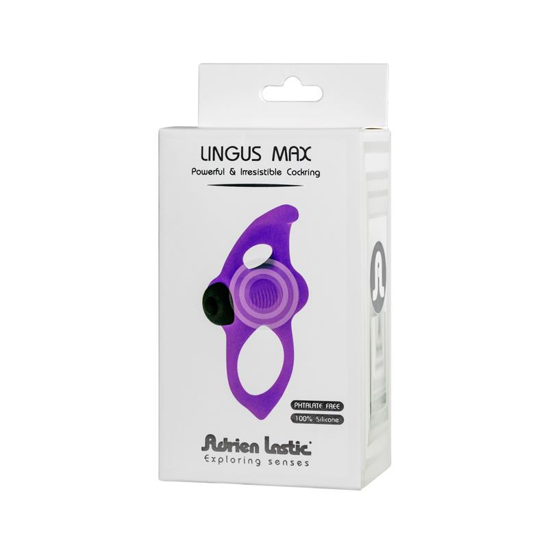 Inel de Penis Lingus Max 10 Moduri Vibratii Silicon Mov 9 cm, Nr. 5, Erotic24.ro