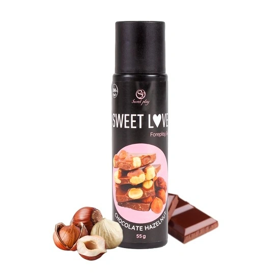 Gel Comestibil Stimulator Unisex, Aroma Ciocolata cu Alune de Padure, 55 gr