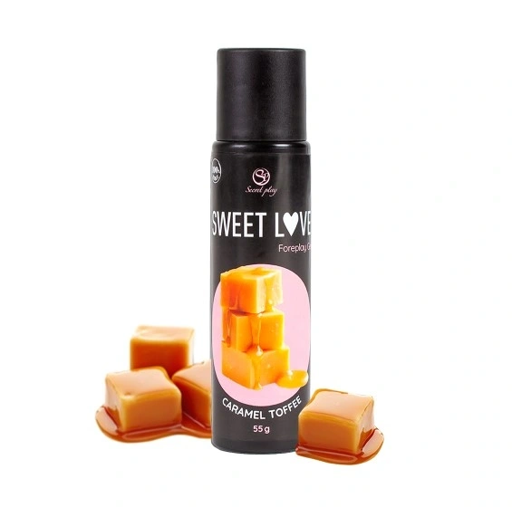 Gel Comestibil Stimulator Unisex, Aroma Caramel Toffee, 55 gr