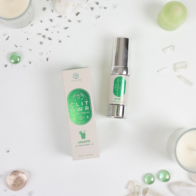 Balsam Stimulator pentru Clitoris Clit PWR cu Efect Vibrator si de Incalzire, Aroma Mojito, 15 ml, #3, Erotic24.ro