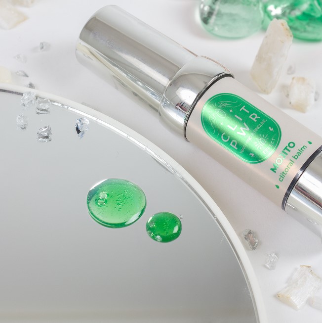 Balsam Stimulator pentru Clitoris Clit PWR cu Efect Vibrator si de Incalzire, Aroma Mojito, 15 ml, #2, Erotic24.ro