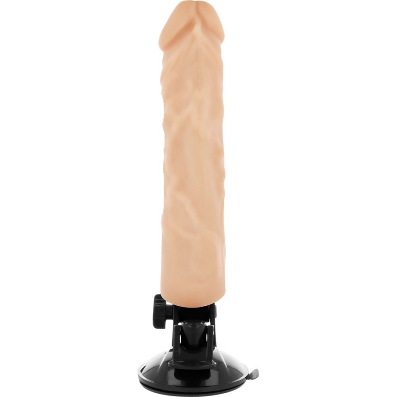 Vibrator Realist Base Cock cu Suport Handsfree si Prelungitor Penis Vibratii Multispeed Natural 21 cm, #2, Erotic24.ro