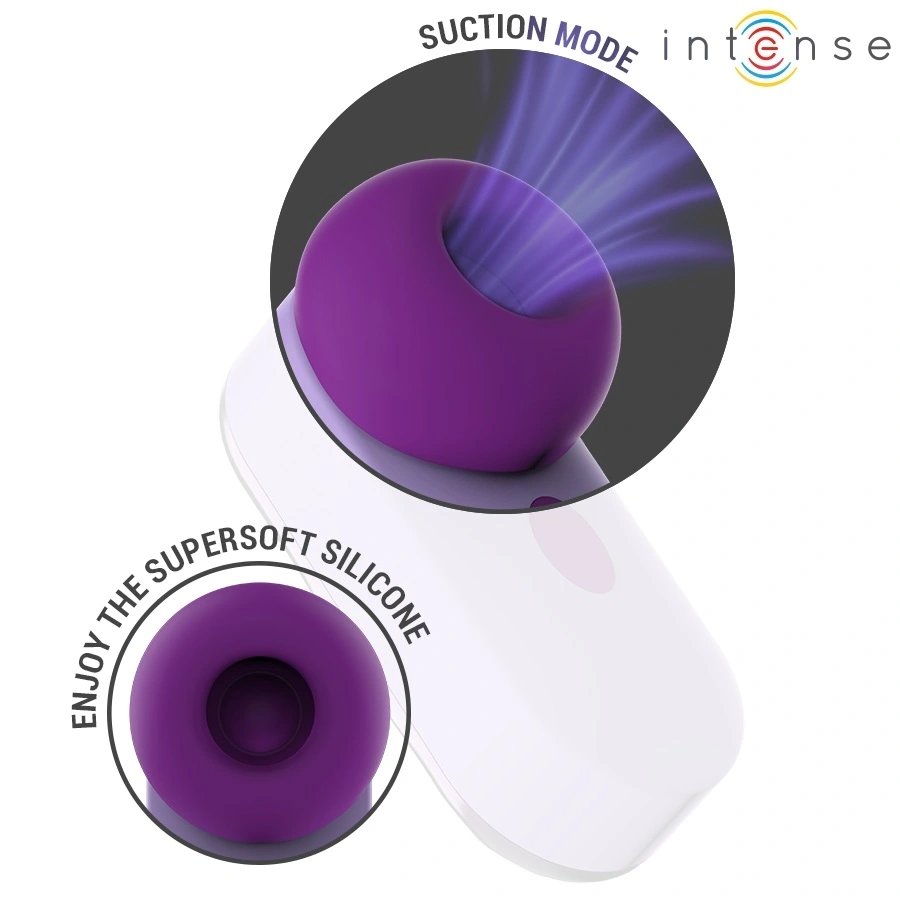 Stimulator Clitoris Sabrina, Atasament Detasabil, Suctiune si Tapare, Silicon, USB Magnetic, Mov, #2, Erotic24.ro