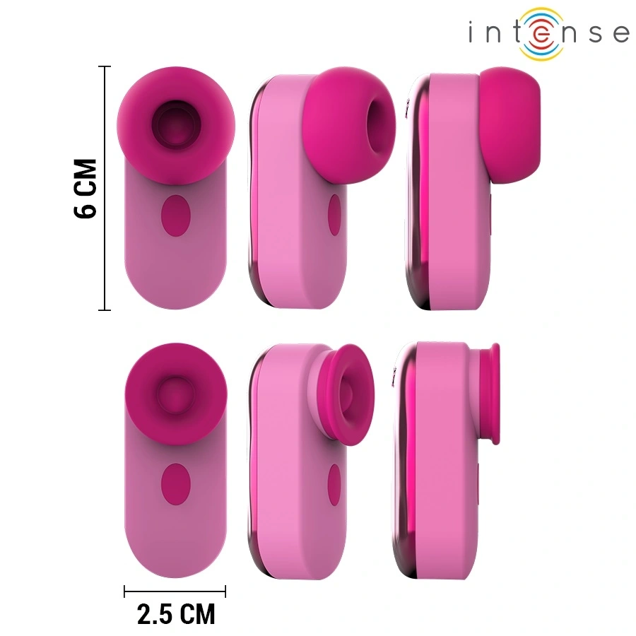 Stimulator Clitoris Sabrina, Atasament Detasabil, Suctiune si Tapare, Silicon, USB Magnetic, Roz, #4, Erotic24.ro