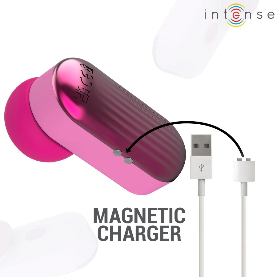 Stimulator Clitoris Sabrina, Atasament Detasabil, Suctiune si Tapare, Silicon, USB Magnetic, Roz, #3, Erotic24.ro