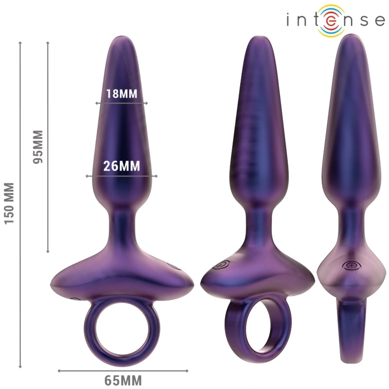 Vibrator Anal Marlon, Remote Control, 10 Moduri Vibratii, Silicon Moale, USB, Albastru, 15 cm, #5, Erotic24.ro