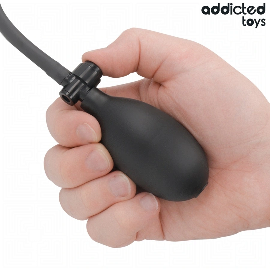 Dildo Gonflabil XL Addicted Toys, Silicon, Negru, 30 cm, #3, Erotic24.ro