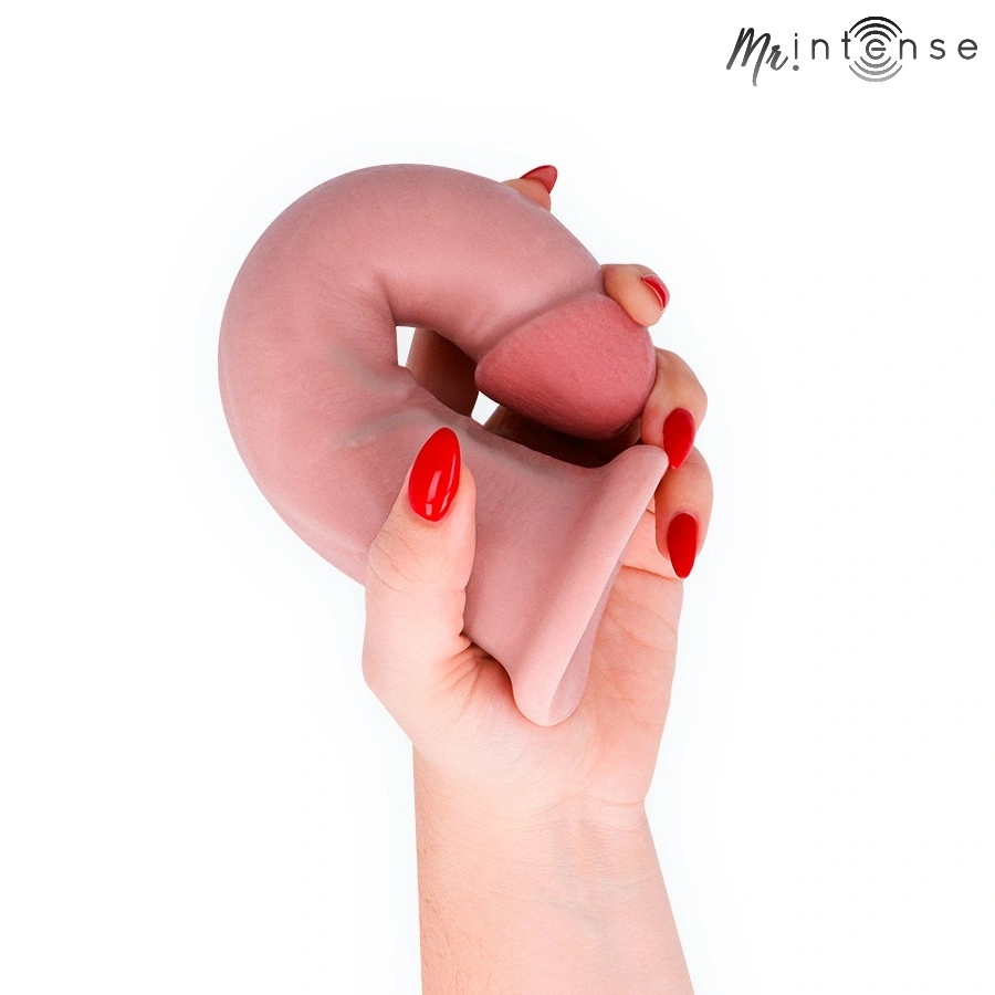 Dildo Realist Terence Medium cu Ventuza, TPR, Natural, 20 cm, Nr. 4, Erotic24.ro