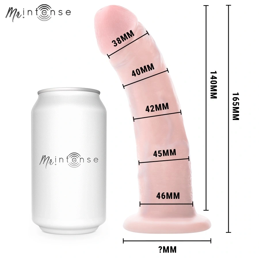 Dildo Realist Terence Small cu Ventuza, TPR, Natural, 16.5 cm, #5, Erotic24.ro